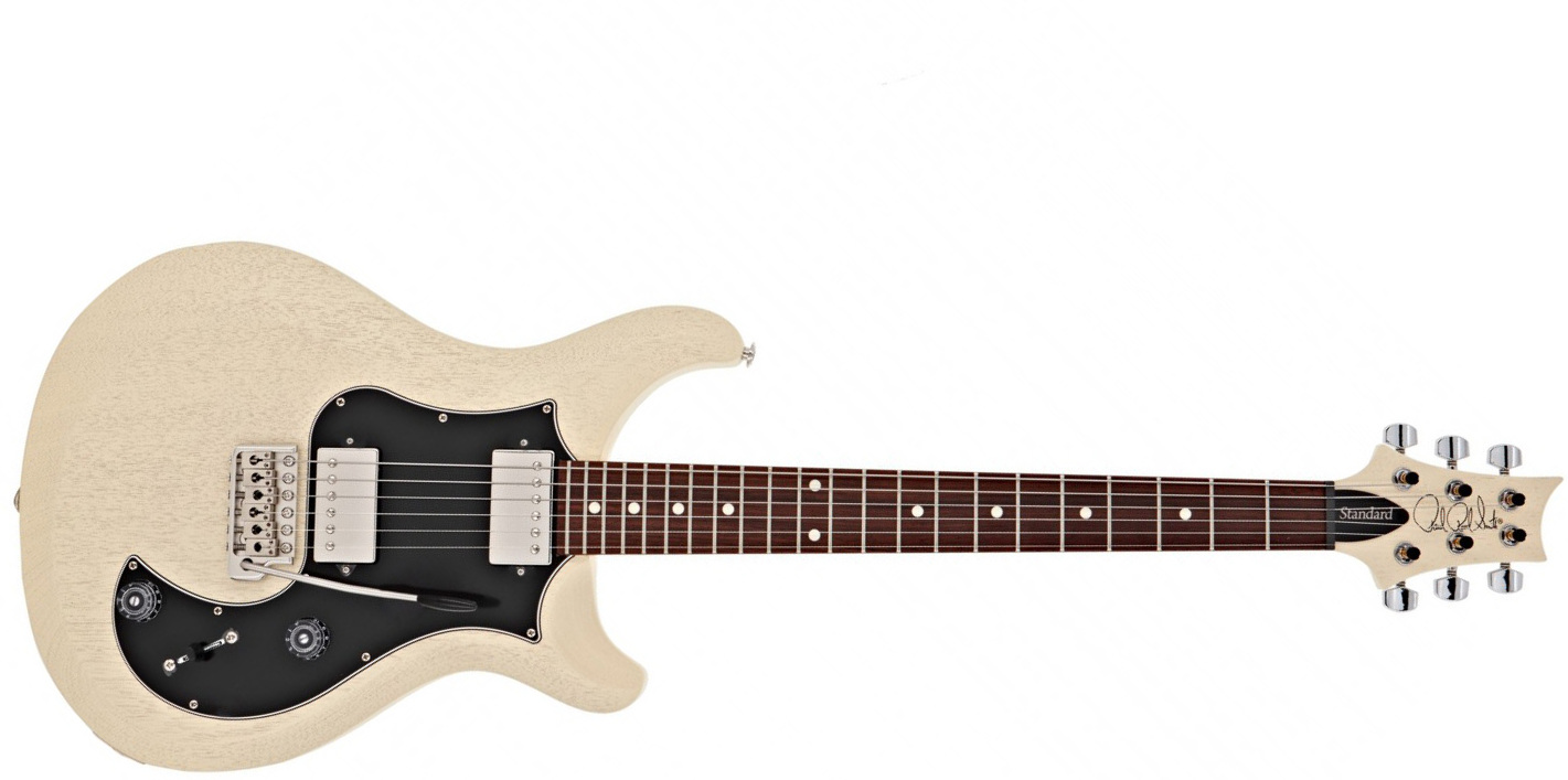 Prs S2 Standard 22 Satin Usa Hh Trem Rw - Antique White - Guitarra eléctrica de doble corte - Main picture