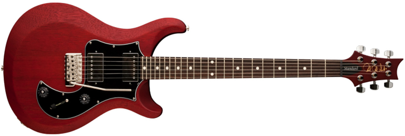 Prs S2 Standard 24 Satin Usa 2h Trem Rw - Vintage Cherry - Guitarra eléctrica de doble corte - Main picture