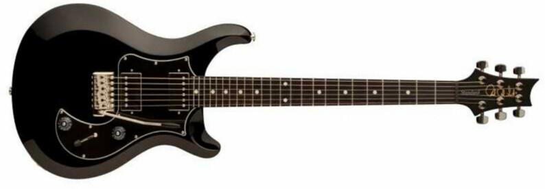 Prs S2 Standard 24 Satin Usa 2h Trem Rw - Black - Guitarra eléctrica de doble corte - Main picture
