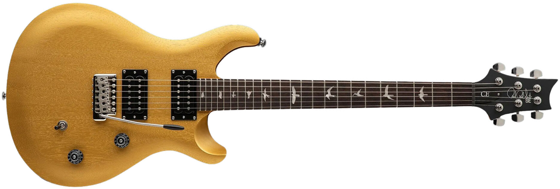 Prs Se Ce24 Standard Bolt-on 2h Trem Rw - Metallic Gold - Guitarra eléctrica de doble corte - Main picture