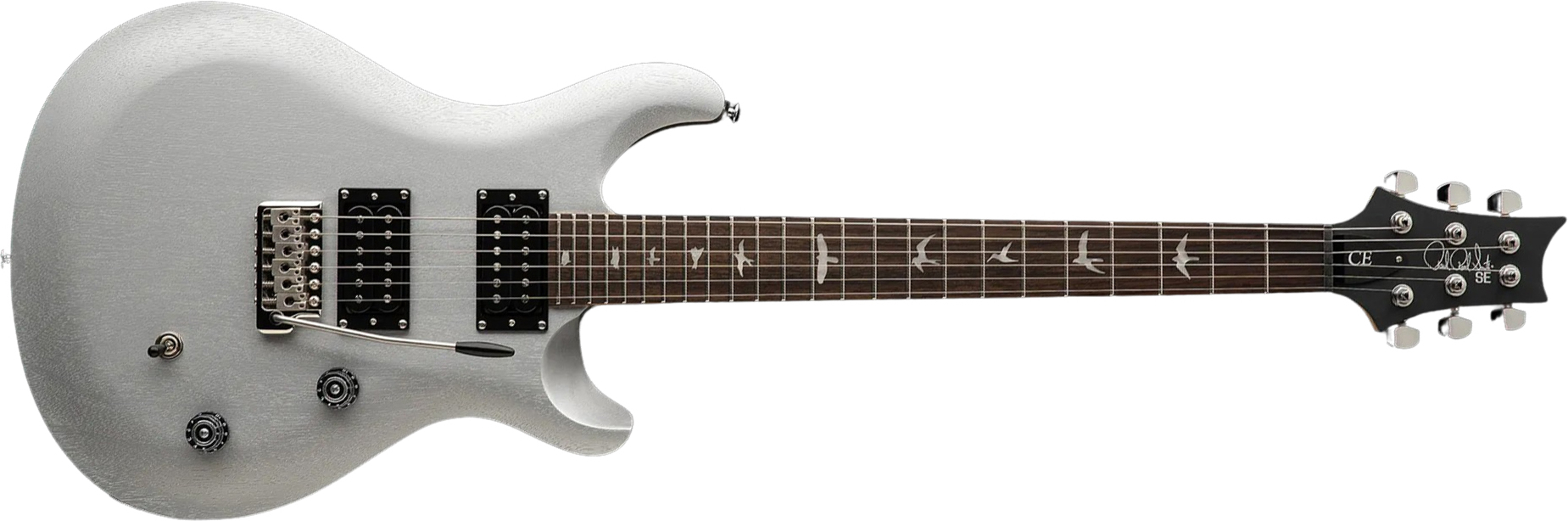 Prs Se Ce24 Standard Bolt-on 2h Trem Rw - Metallic Silver - Guitarra eléctrica de doble corte - Main picture