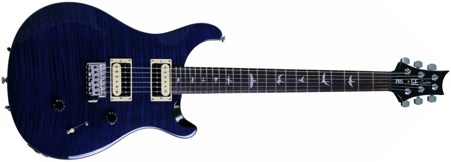 Prs Se Custom 24 2018 Hh Trem Rw - Whale Blue - Guitarra eléctrica de doble corte - Main picture