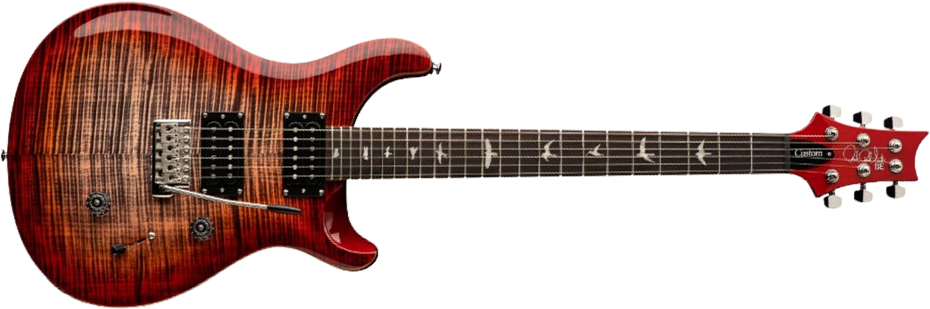 Prs Se Custom 24 2h 85/15s Trem Rw - Charcoal Cherry Burst - Guitarra eléctrica de doble corte - Main picture
