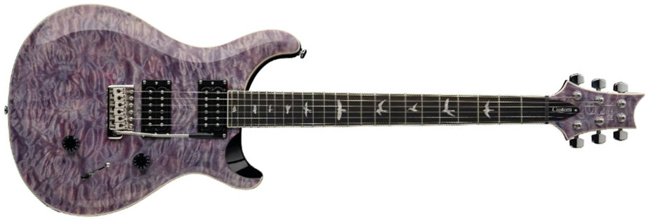 Prs Se Custom 24 Quilt 2h Trem Eb - Violet - Guitarra eléctrica de doble corte - Main picture