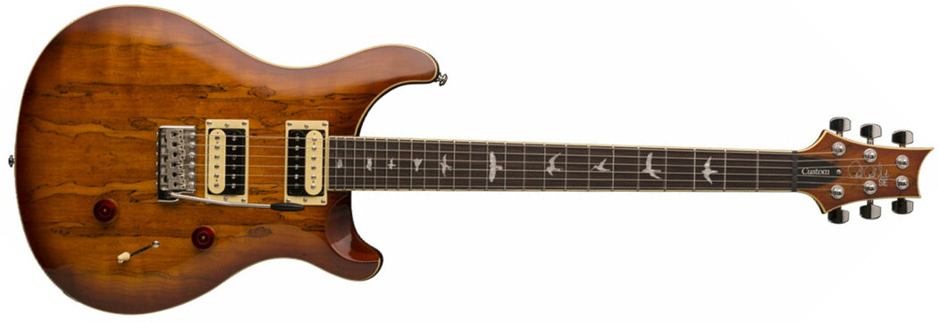 Prs Se Custom 24 Spalted Maple 2018 Hh Trem Rw - Vintage Sunburst - Guitarra eléctrica de doble corte - Main picture