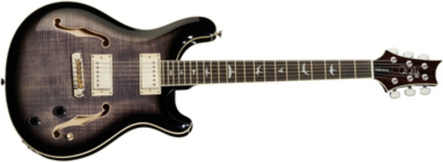 Prs Se Hollowbody Ii 2020 Hh Trem Eb +etui - Charcoal Burst - Guitarra eléctrica semi caja - Main picture