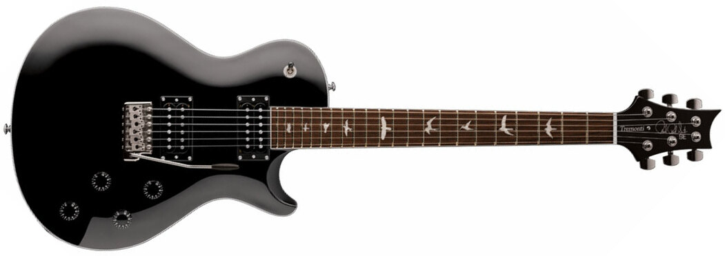 Prs Se Mark Tremonti Standard 2021 Signature Hh Trem Rw +housse - Black - Guitarra eléctrica de corte único. - Main picture