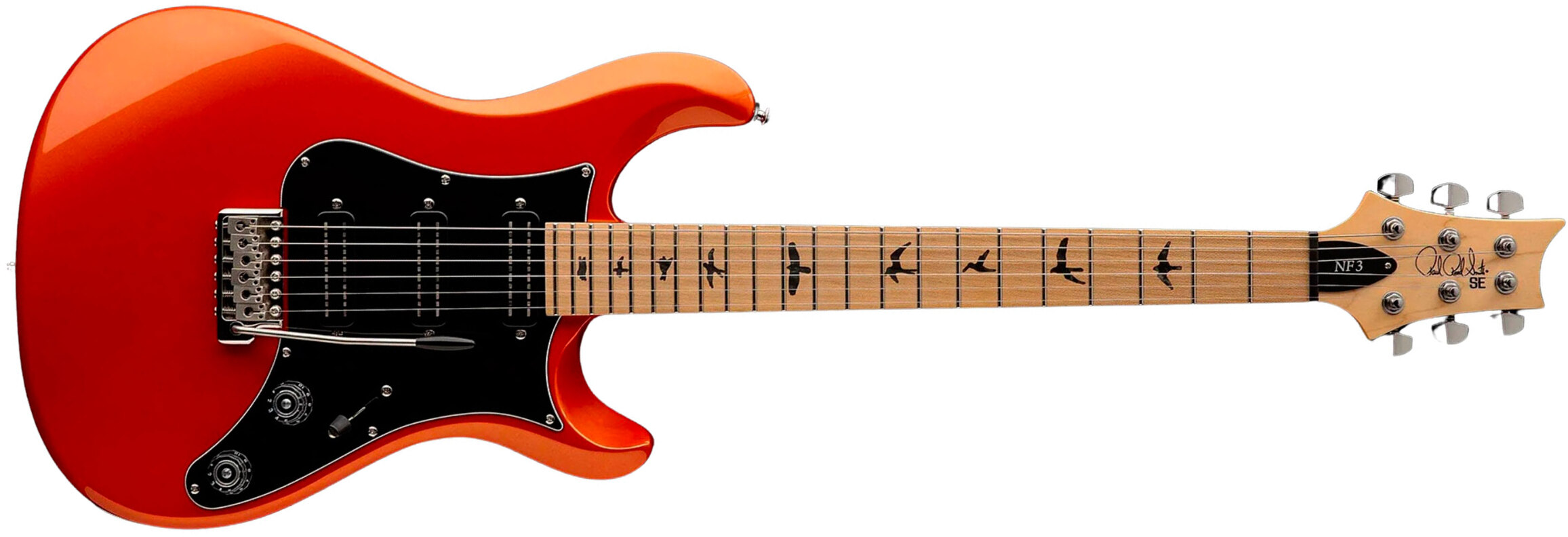Prs Se Nf3 Maple 3mh Trem Rw - Metallic Orange - Guitarra eléctrica de doble corte - Main picture