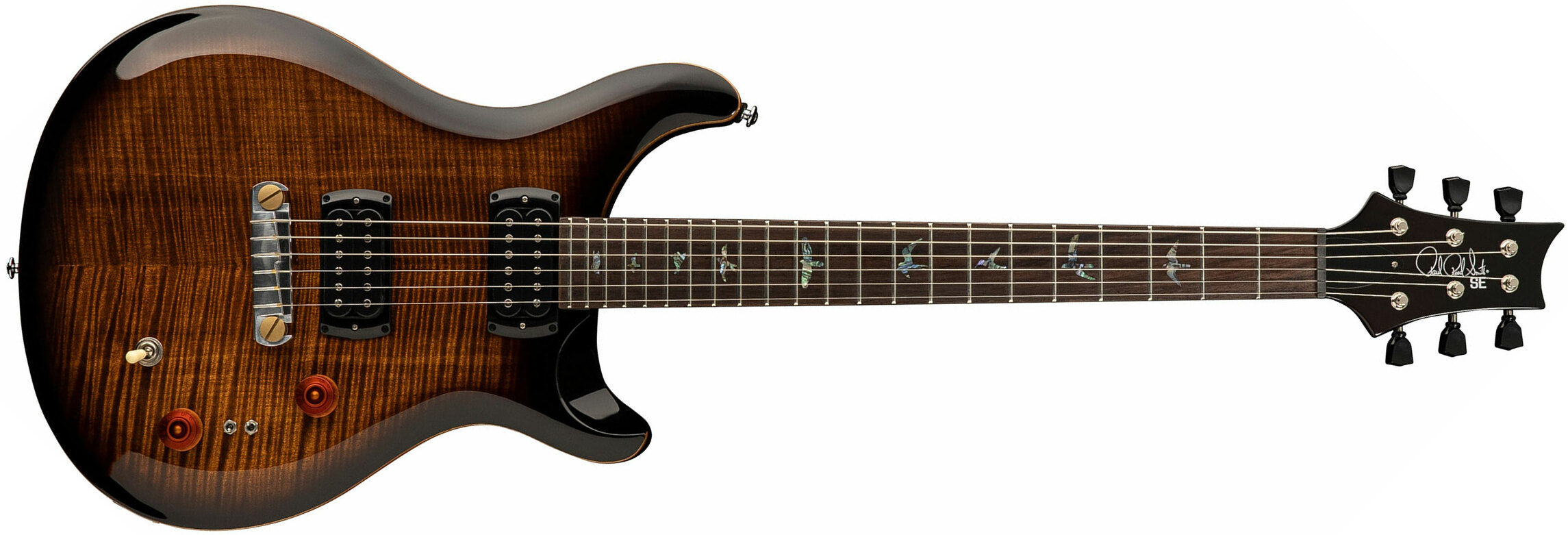 Prs Se Paul's Guitar 2h Ht Rw - Black Gold Burst - Guitarra eléctrica de doble corte - Main picture