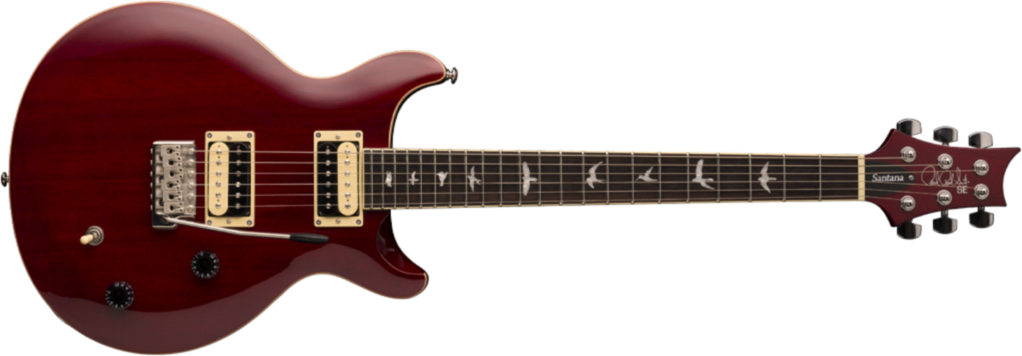 Prs Se Santana Standard 2018 Hh Trem Rw - Vintage Cherry - Guitarra eléctrica de doble corte - Main picture