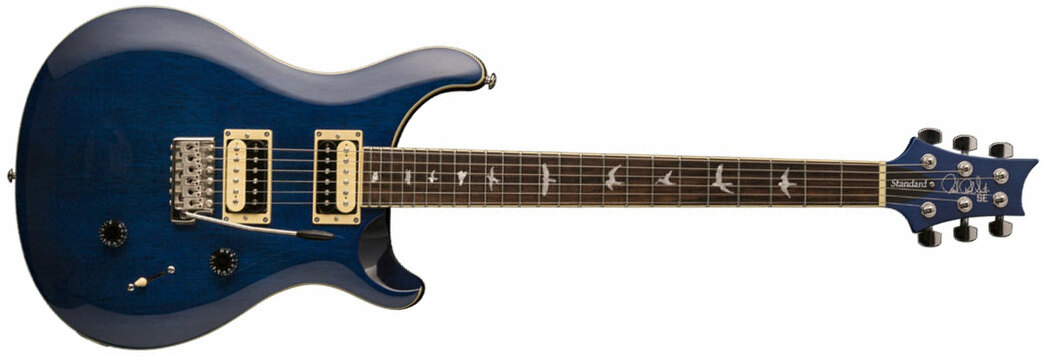 Prs Se Standard 24 2021 Hh Trem Rw +housse - Translucent Blue - Guitarra eléctrica de doble corte - Main picture