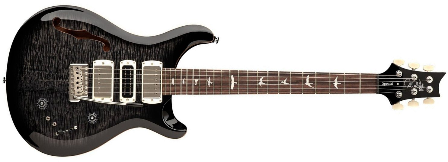 Prs Special Semi Hollow Se (wing Tuners) 2h Ht Rw - Charcoal Burst - Guitarra eléctrica semi caja - Main picture