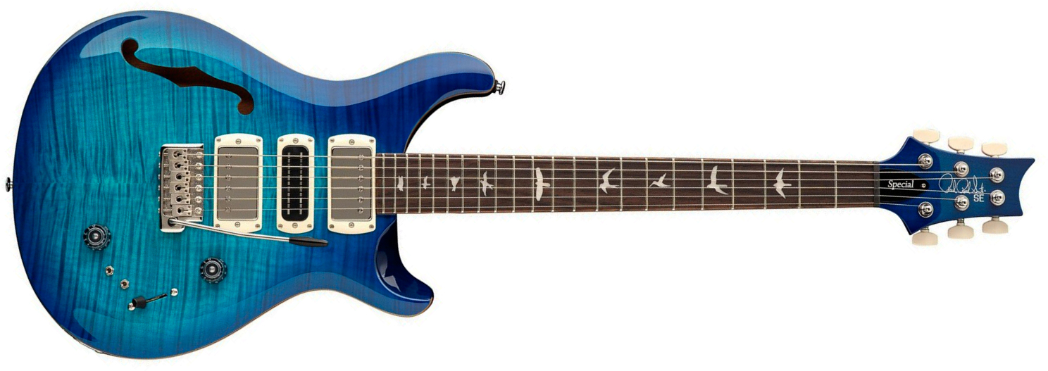 Prs Special Semi Hollow Se (wing Tuners) 2h Ht Rw - Lake Blue - Guitarra eléctrica semi caja - Main picture