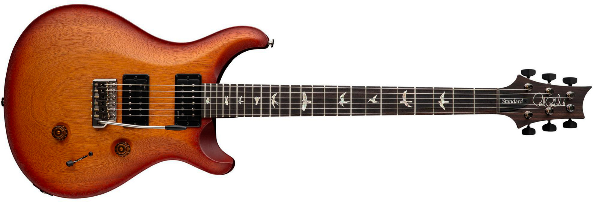 Prs Standard 24 S2 Usa 2h Dmo Trem Rw - Dark Cherry Sunburst Satin - Guitarra eléctrica de doble corte - Main picture