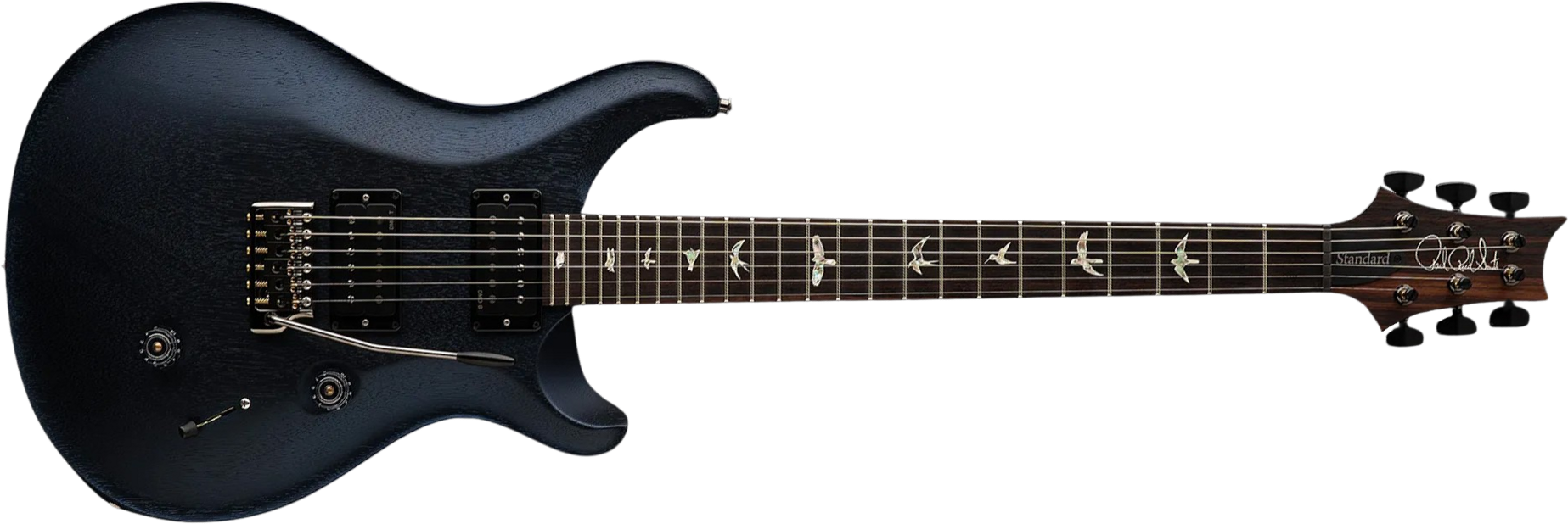 Prs Standard 24 Usa 2h Trem Rw - Pearl Black - Guitarra eléctrica de doble corte - Main picture