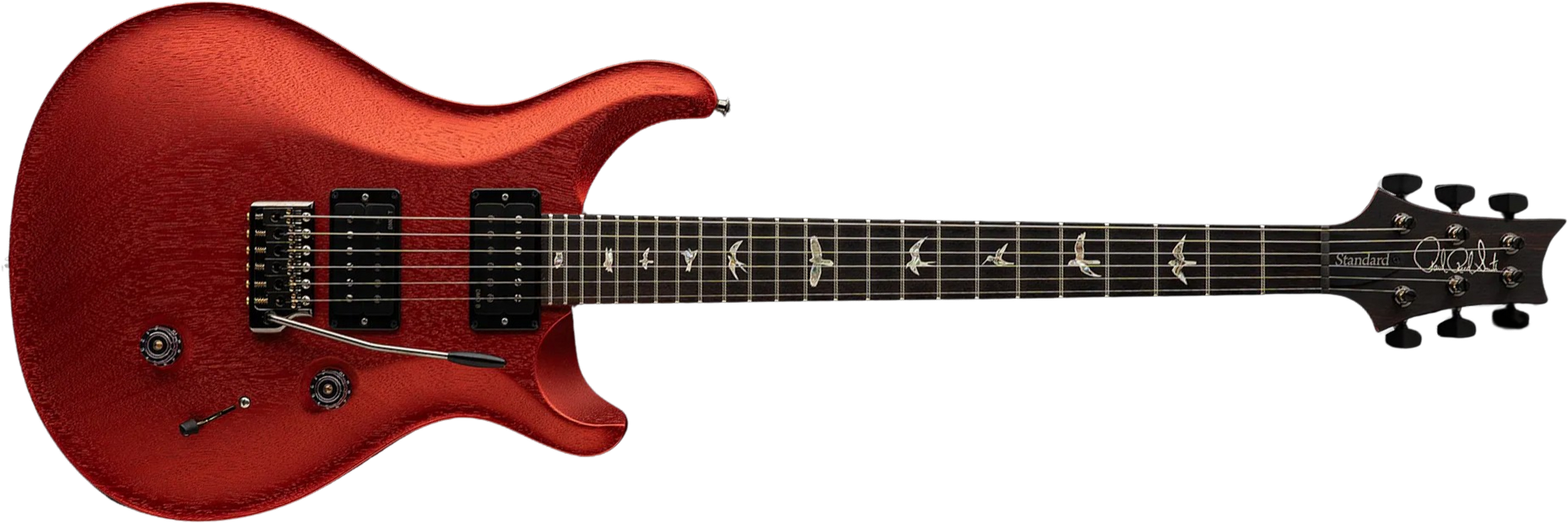 Prs Standard 24 Usa 2h Trem Rw - Satin Red Apple Metallic - Guitarra eléctrica de doble corte - Main picture