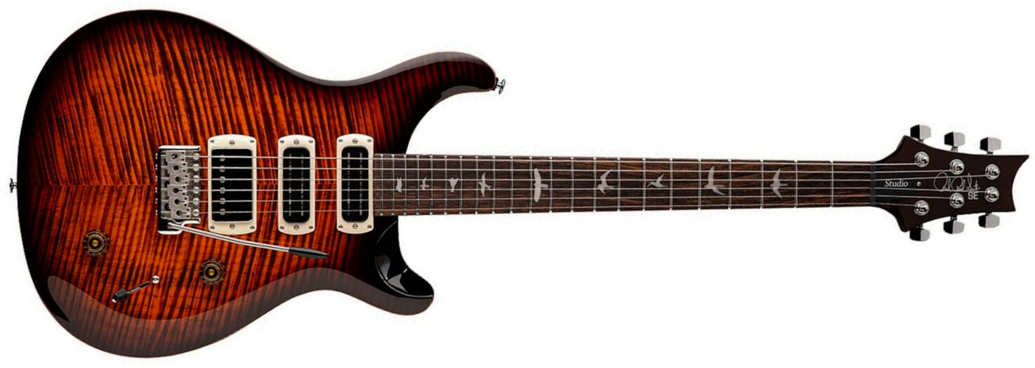 Prs Studio Se 1h 2mh Trem Rw - Orange Tiger Smokeburst - Guitarra eléctrica de doble corte - Main picture