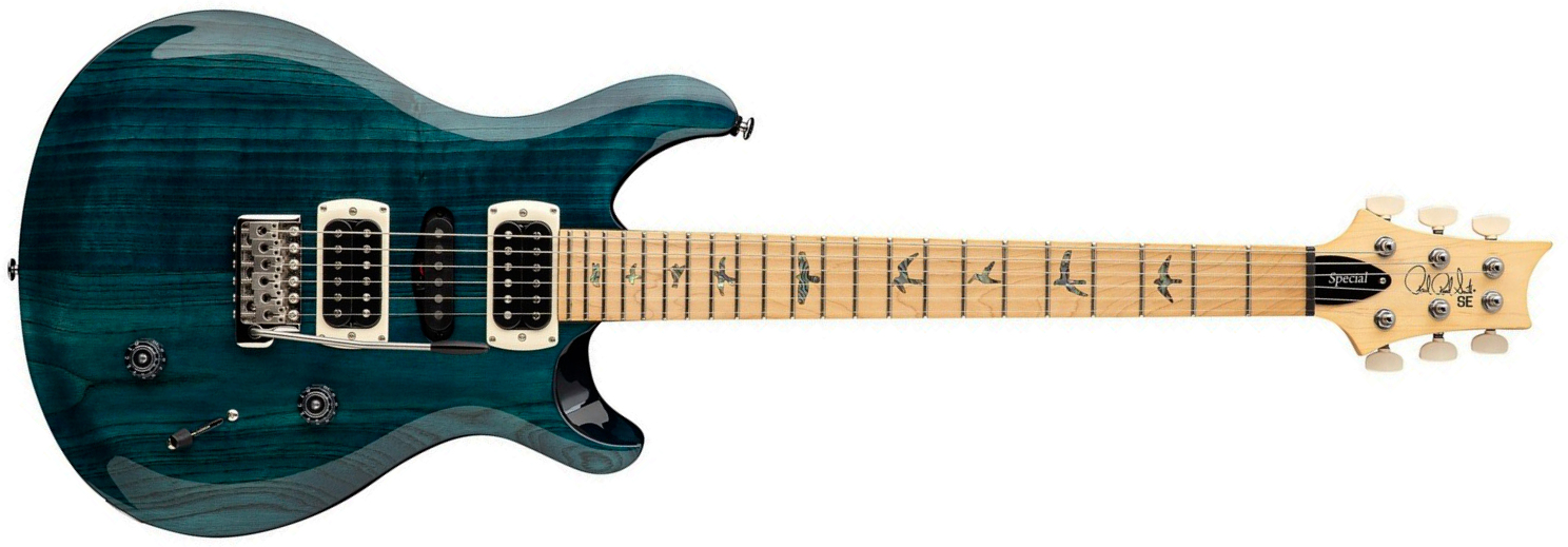 Prs Swamp Ash Special Se (wing Tuners) Hsh Trem Mn - Iridescent Blue - Guitarra eléctrica de doble corte - Main picture
