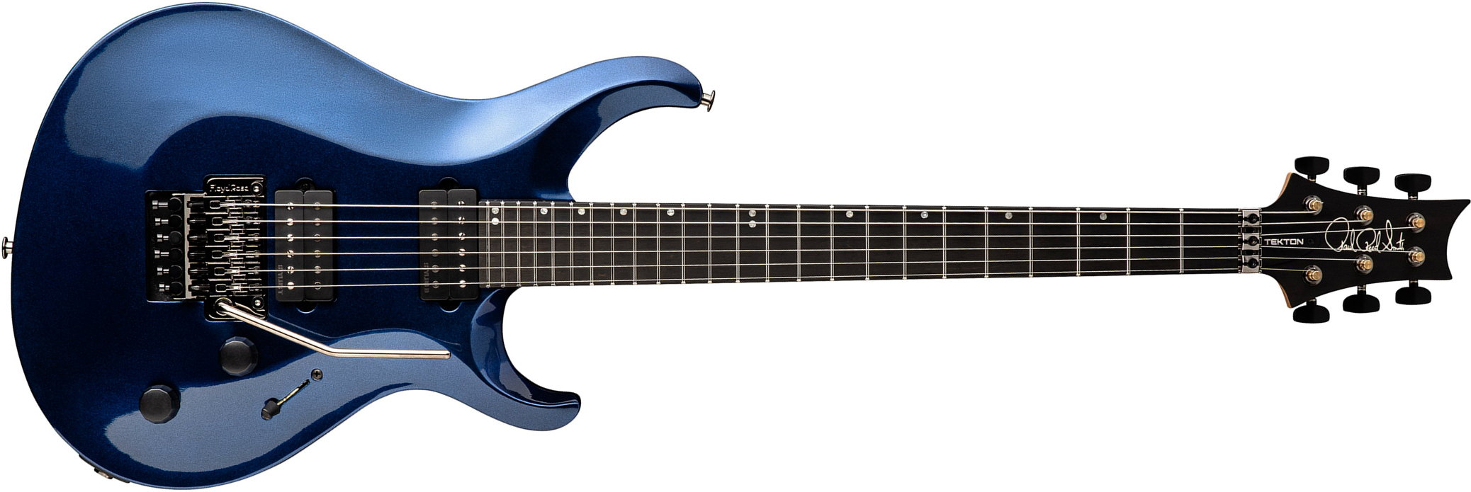 Prs Tekton Floyd Usa 2h Fr Eb - Pearl Black - Guitarra eléctrica de doble corte - Main picture