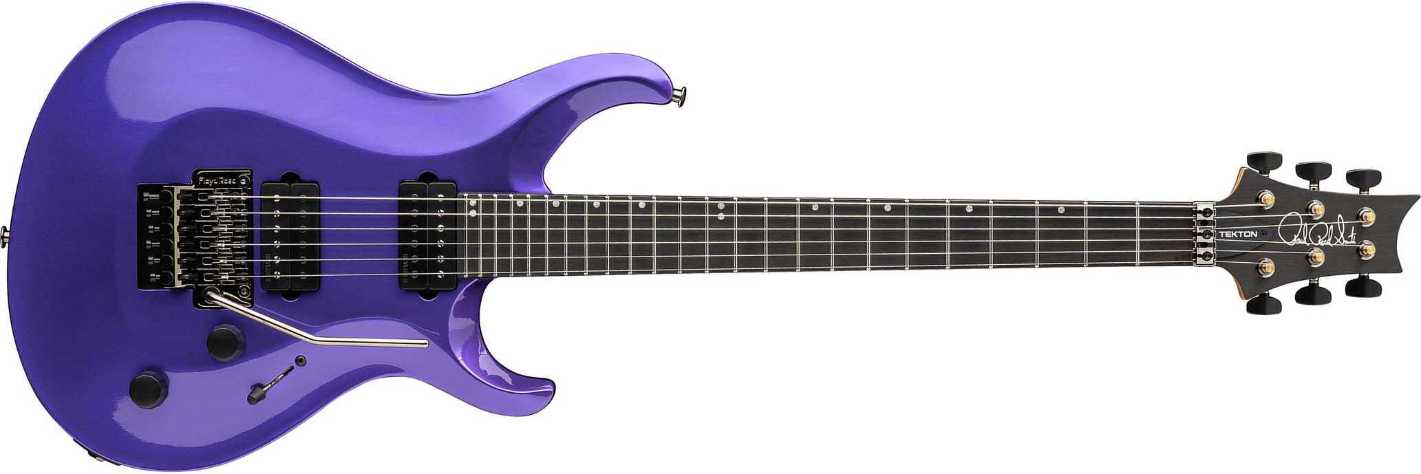 Prs Tekton Floyd Usa 2h Fr Eb - Purple Royale - Guitarra eléctrica de doble corte - Main picture