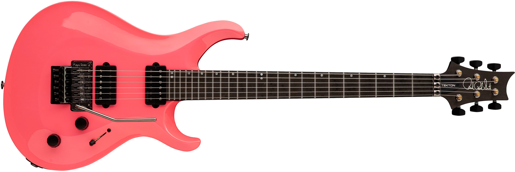 Prs Tekton Floyd Usa 2h Fr Eb - Hot Pink - Guitarra eléctrica de doble corte - Main picture