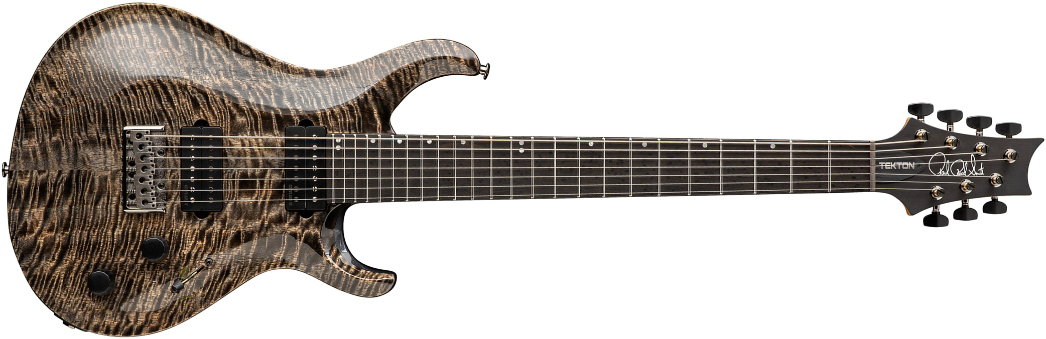 Prs Tekton Svn Usa 7c Baryton 2h Ht Eb - Black Tourmaline - Guitarra eléctrica barítono - Main picture