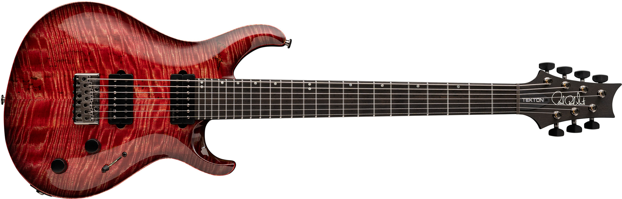 Prs Tekton Svn Usa 7c Baryton 2h Ht Eb - Fuschia Aura - Guitarra eléctrica barítono - Main picture