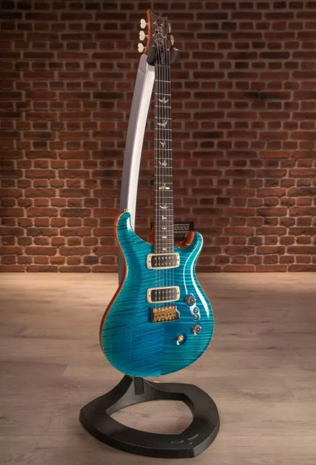 Prs Custom 24-08 10 Top Usa 2h Tci Trem Rw - Carroll Blue - Guitarra eléctrica de doble corte - Variation 1