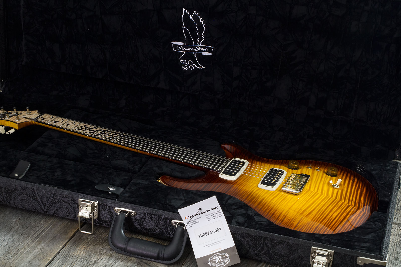 Prs Custom 24-08 Private Stock Hand-signed Usa 2h Trem Rw #0385255 - Mccarty Glow - Guitarra eléctrica de doble corte - Variation 12