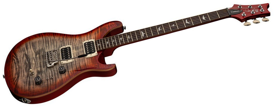 Prs Custom 24-08 Se (wing Tuners) 2h Trem Rw - Charcoal Cherry Burst - Guitarra eléctrica de doble corte - Variation 1