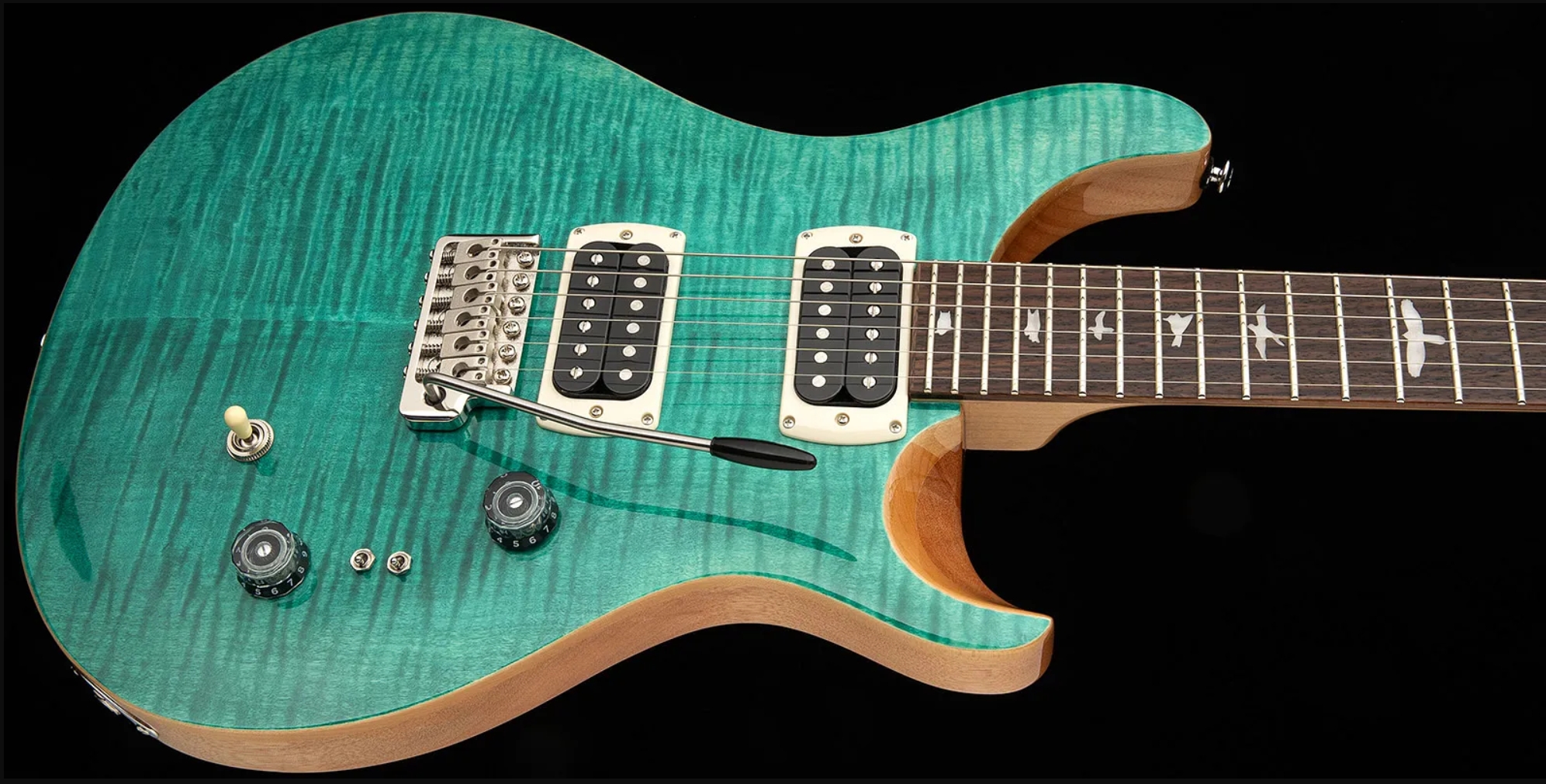 Prs Custom 24-08 Se (wing Tuners) 2h Trem Rw - Turquoise - Guitarra eléctrica de doble corte - Variation 2