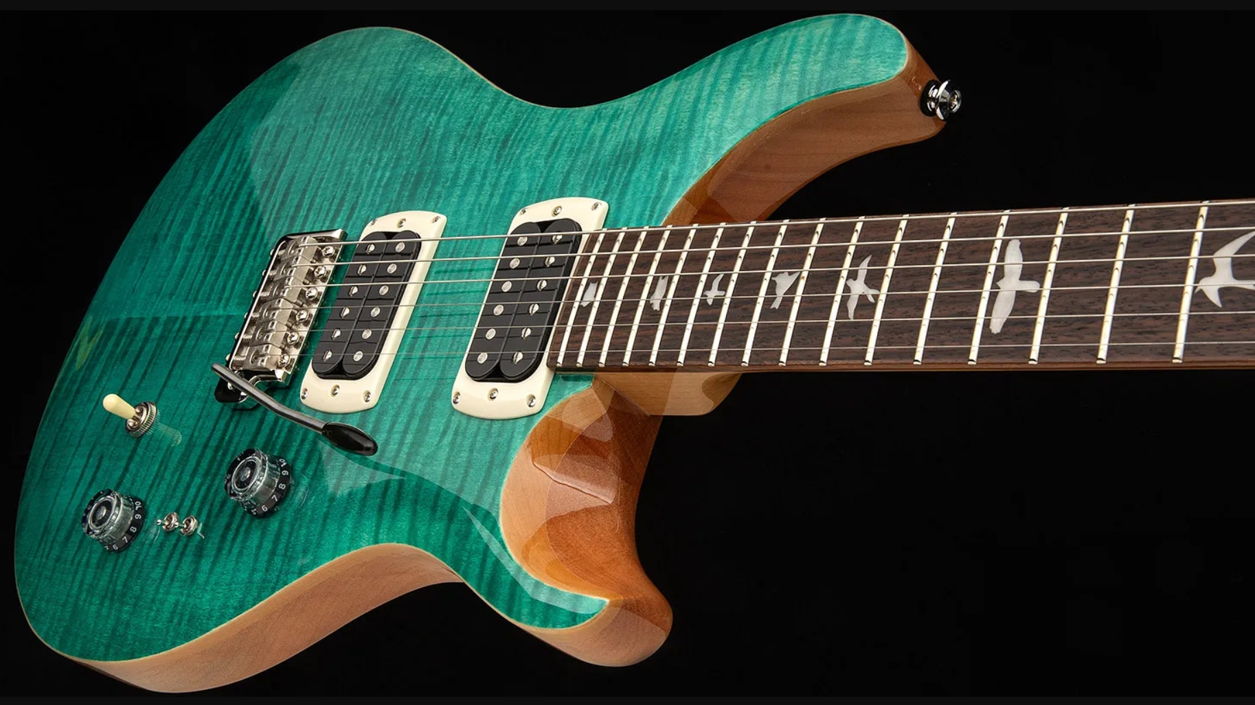 Prs Custom 24-08 Se (wing Tuners) 2h Trem Rw - Turquoise - Guitarra eléctrica de doble corte - Variation 3