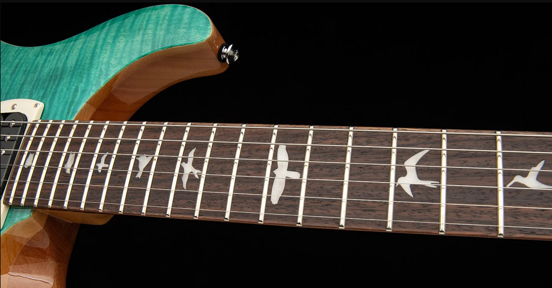 Prs Custom 24-08 Se (wing Tuners) 2h Trem Rw - Turquoise - Guitarra eléctrica de doble corte - Variation 4