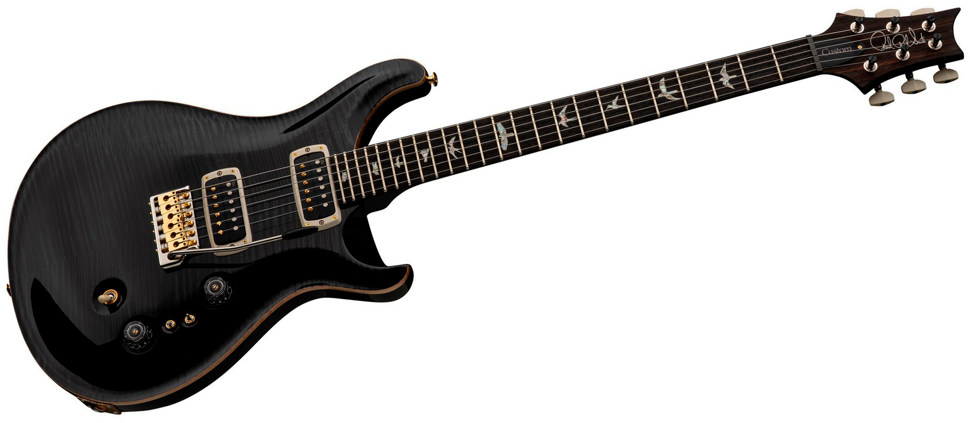 Prs Custom 24-08 Usa 2h Tci Trem Rw - Gray Black - Guitarra eléctrica de doble corte - Variation 2