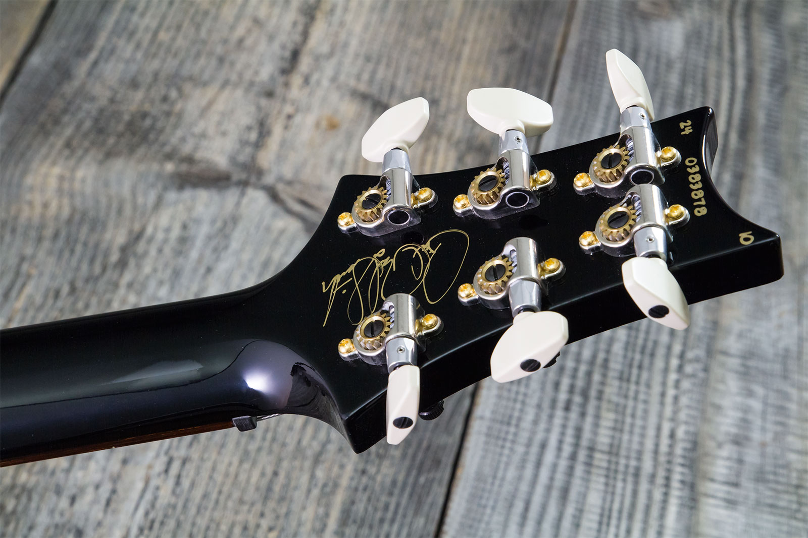 Prs Custom 24 10 Top Hand-signed Usa 2h Trem Rw #0383878 - Purple Mist - Guitarra eléctrica de doble corte - Variation 10