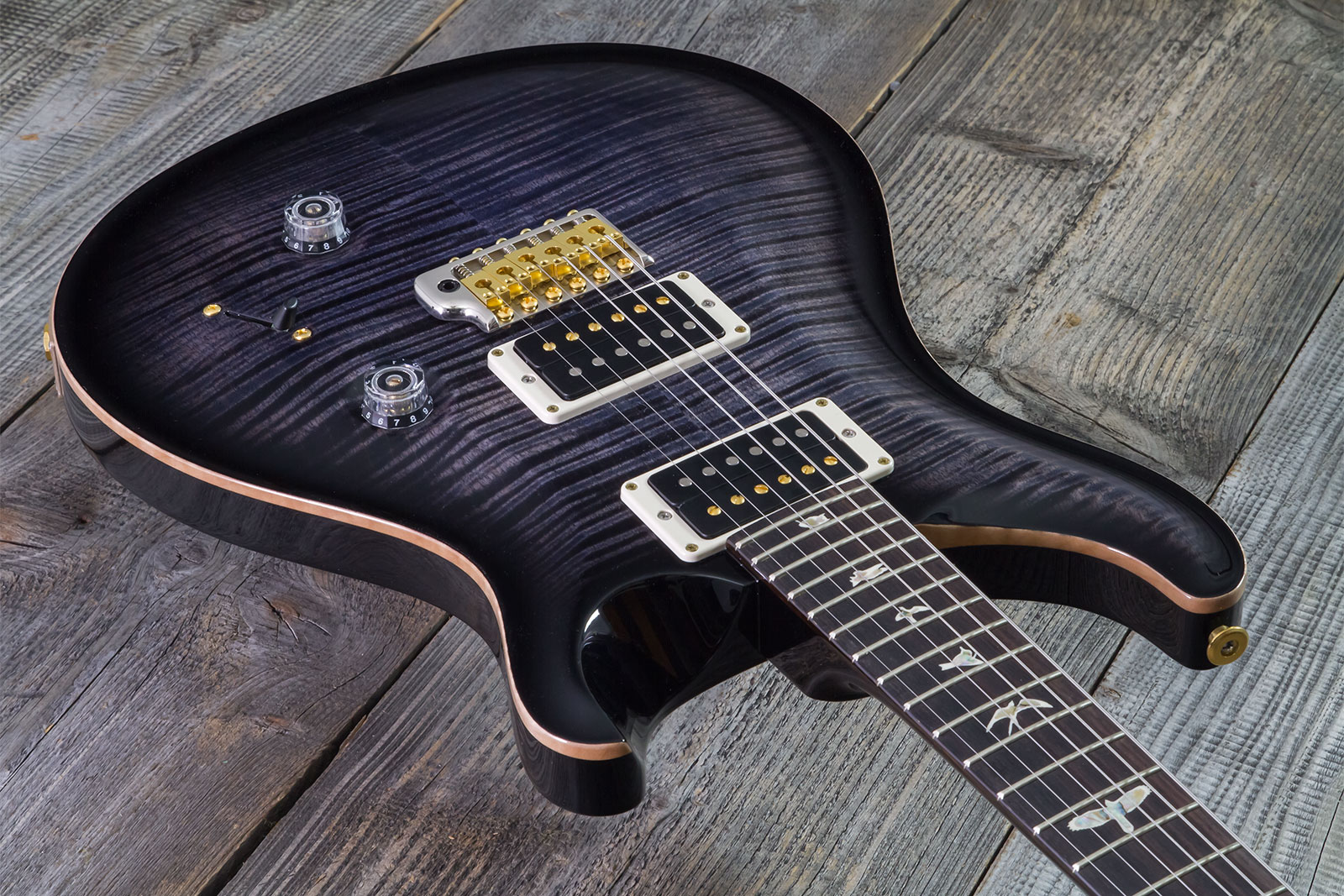 Prs Custom 24 10 Top Hand-signed Usa 2h Trem Rw #0383878 - Purple Mist - Guitarra eléctrica de doble corte - Variation 2