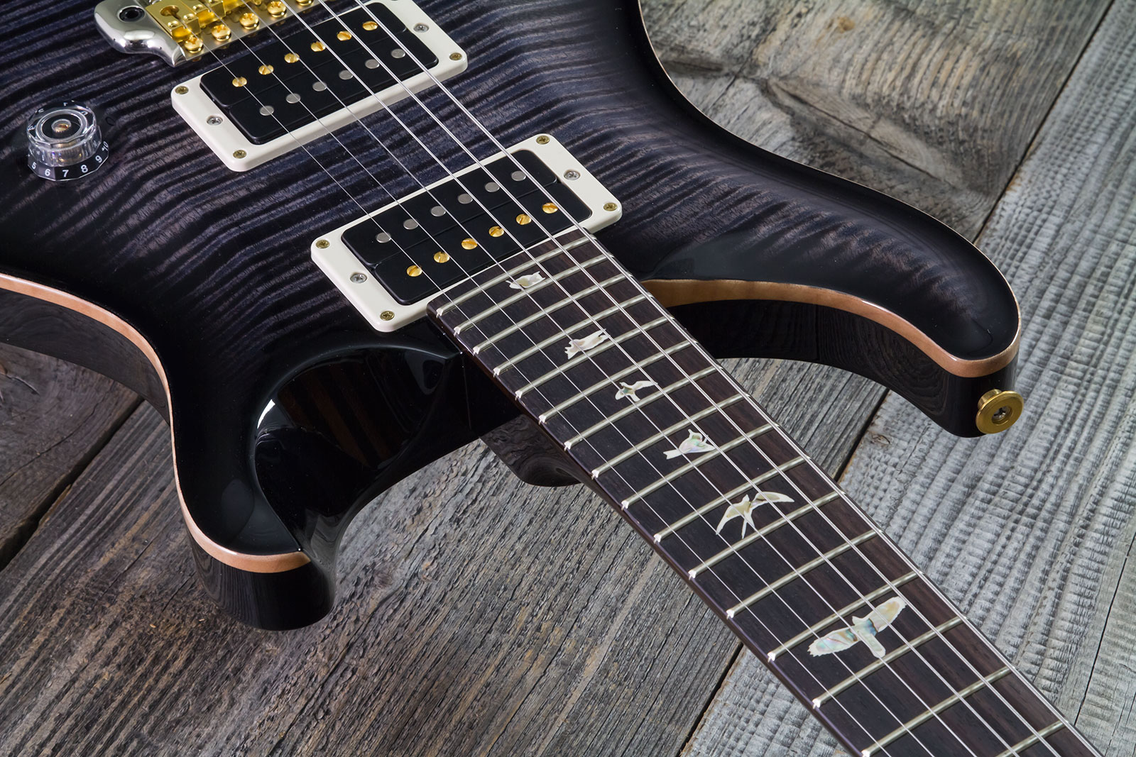 Prs Custom 24 10 Top Hand-signed Usa 2h Trem Rw #0383878 - Purple Mist - Guitarra eléctrica de doble corte - Variation 4