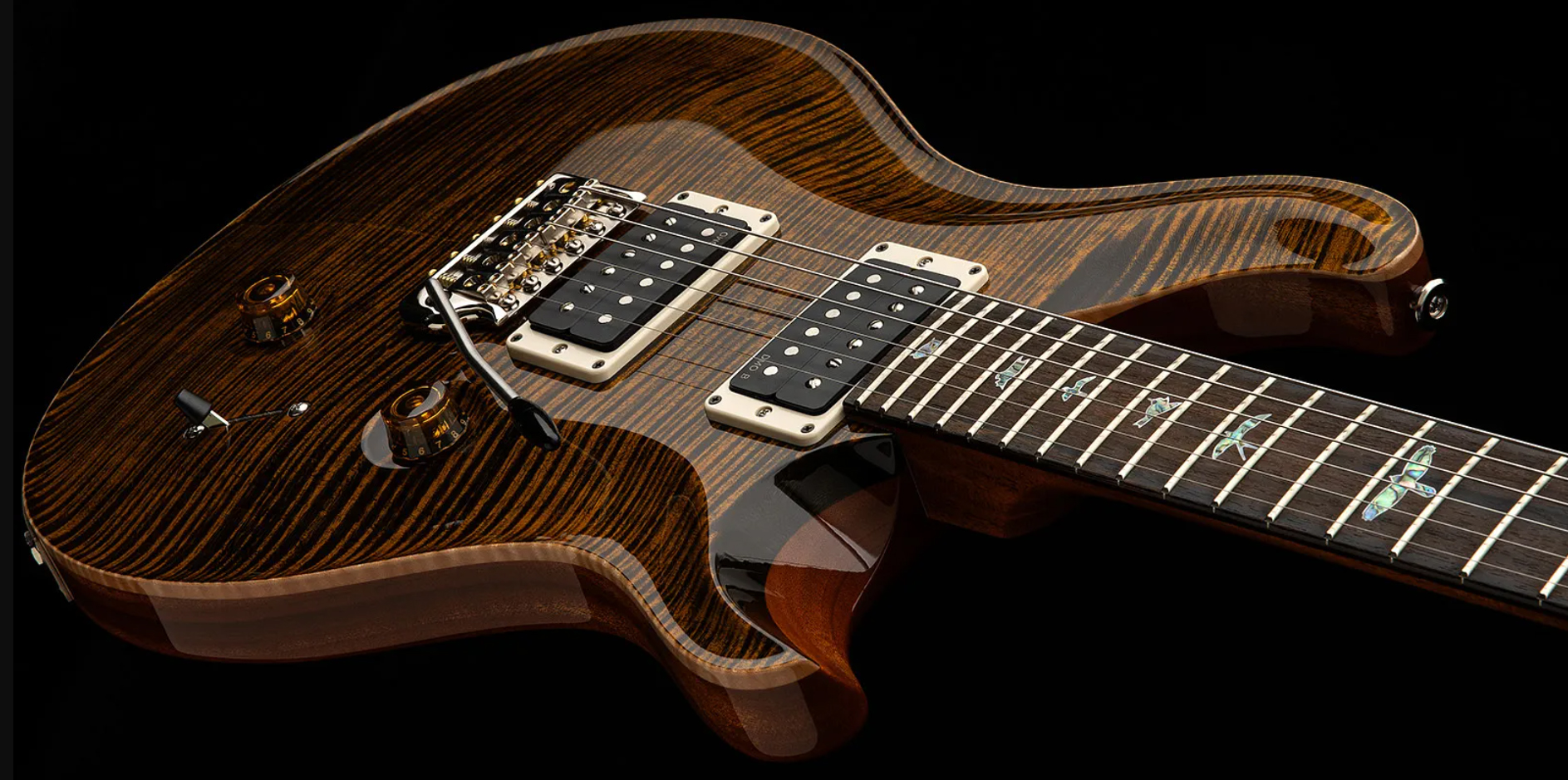 Prs Custom 24 40th Ann. Ltd Usa 2h Dmo Trem Rw - Tiger Eye - Guitarra eléctrica de doble corte - Variation 2