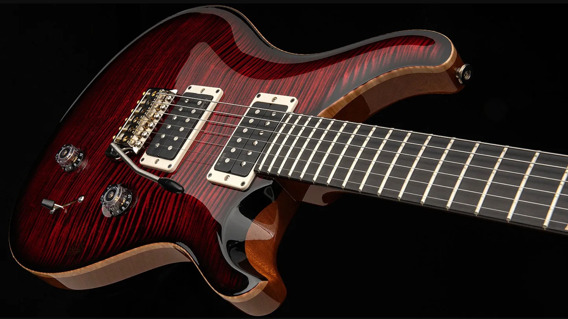 Prs Custom 24 Birds Of A Feather Usa Ltd 2h Trem Eb/mn - Blood Red - Guitarra eléctrica de doble corte - Variation 3