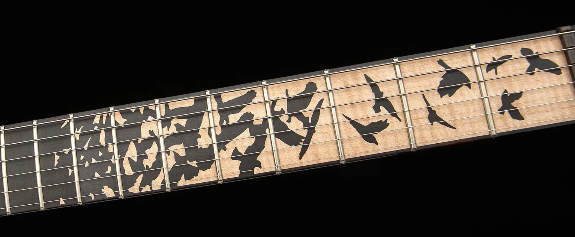 Prs Custom 24 Birds Of A Feather Usa Ltd 2h Trem Eb/mn - Blood Red - Guitarra eléctrica de doble corte - Variation 5
