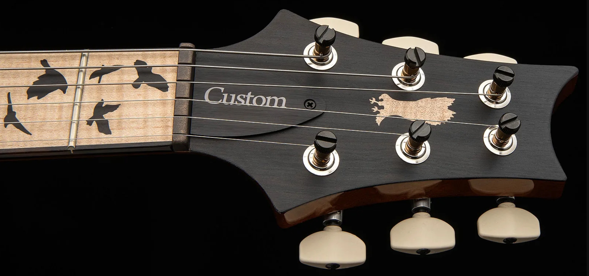 Prs Custom 24 Birds Of A Feather Usa Ltd 2h Trem Eb/mn - Blood Red - Guitarra eléctrica de doble corte - Variation 6
