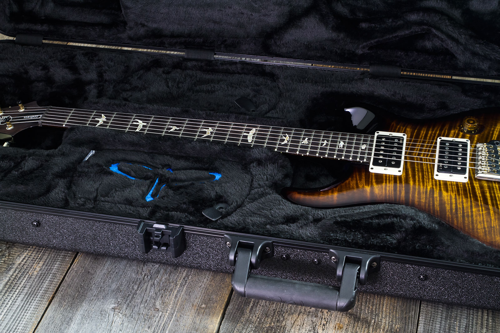 Prs Custom 24 Hand-signed Usa 2h Trem Rw #0400035 - Black Gold Wraparound Burst - Guitarra eléctrica de doble corte - Variation 10