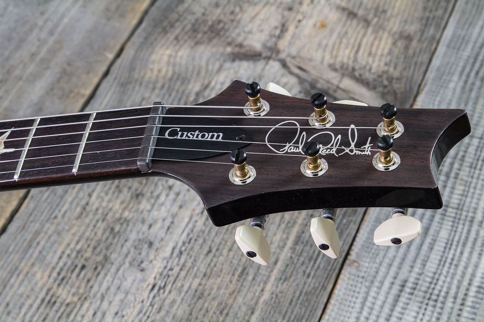 Prs Custom 24 Hand-signed Usa 2h Trem Rw #0400035 - Black Gold Wraparound Burst - Guitarra eléctrica de doble corte - Variation 6