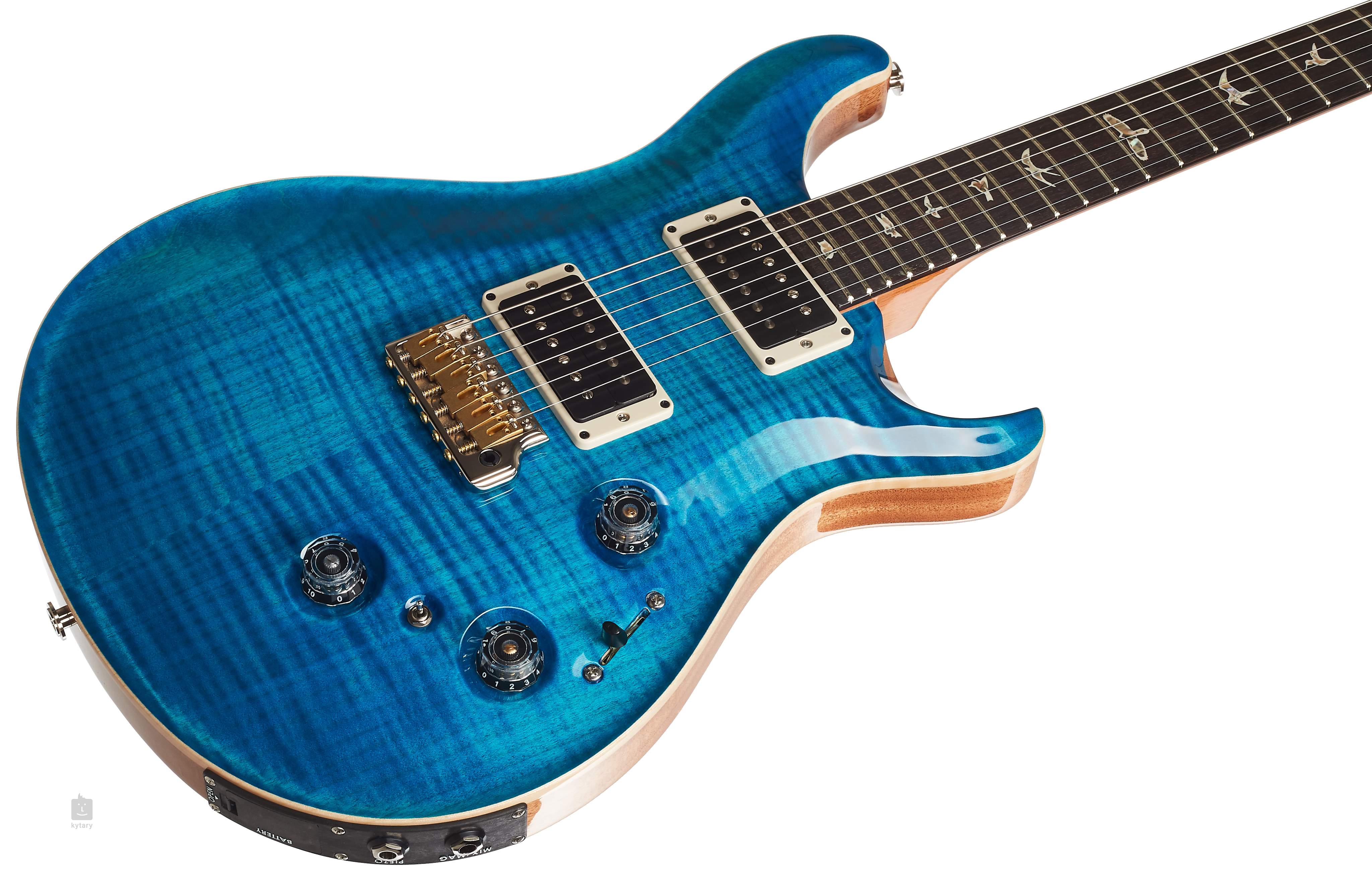 Prs Custom 24 Piezo Usa Hh Trem Rw - Aquamarine - Guitarra eléctrica de doble corte - Variation 2