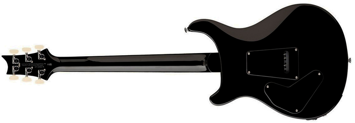 Prs Custom 24 Quilt Se (wing Tuners) 2h Trem Rw - Teal Black - Guitarra eléctrica de doble corte - Variation 2