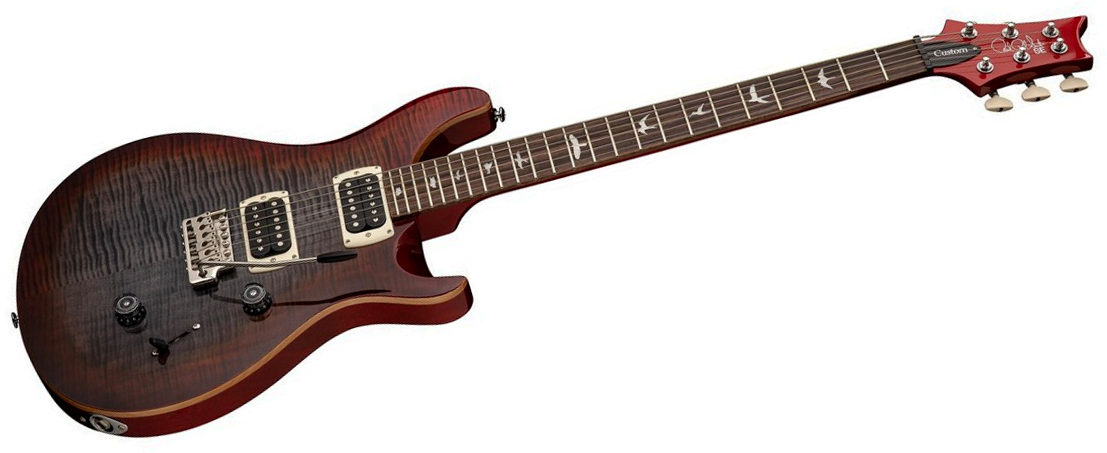 Prs Custom 24 Se (wing Tuners) 2h Trem Rw - Charcoal Cherry Burst - Guitarra eléctrica de doble corte - Variation 1