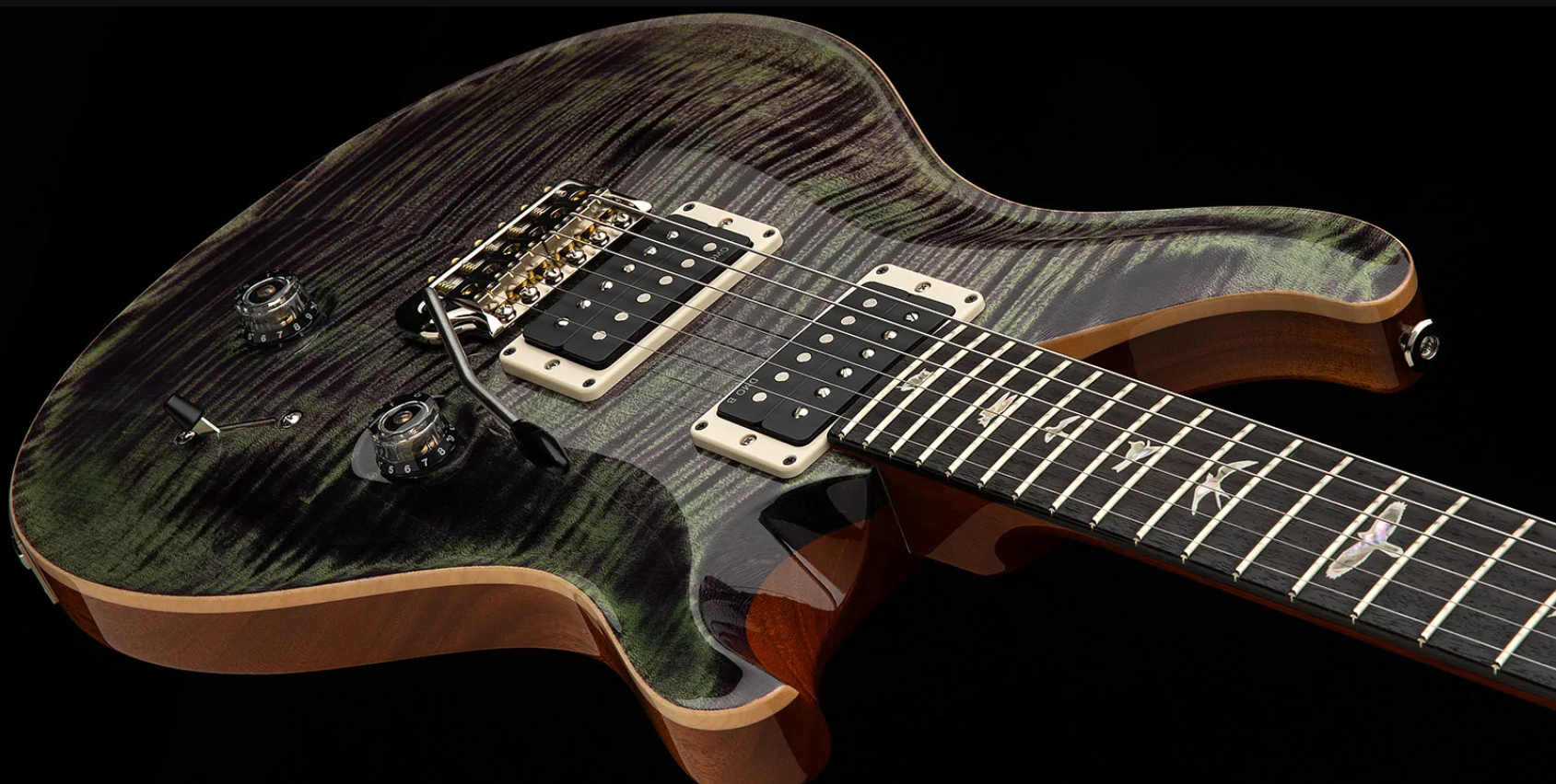 Prs Custom 24 Usa 2h Dmo Trem Rw - Aurora Borealis - Guitarra eléctrica de doble corte - Variation 1