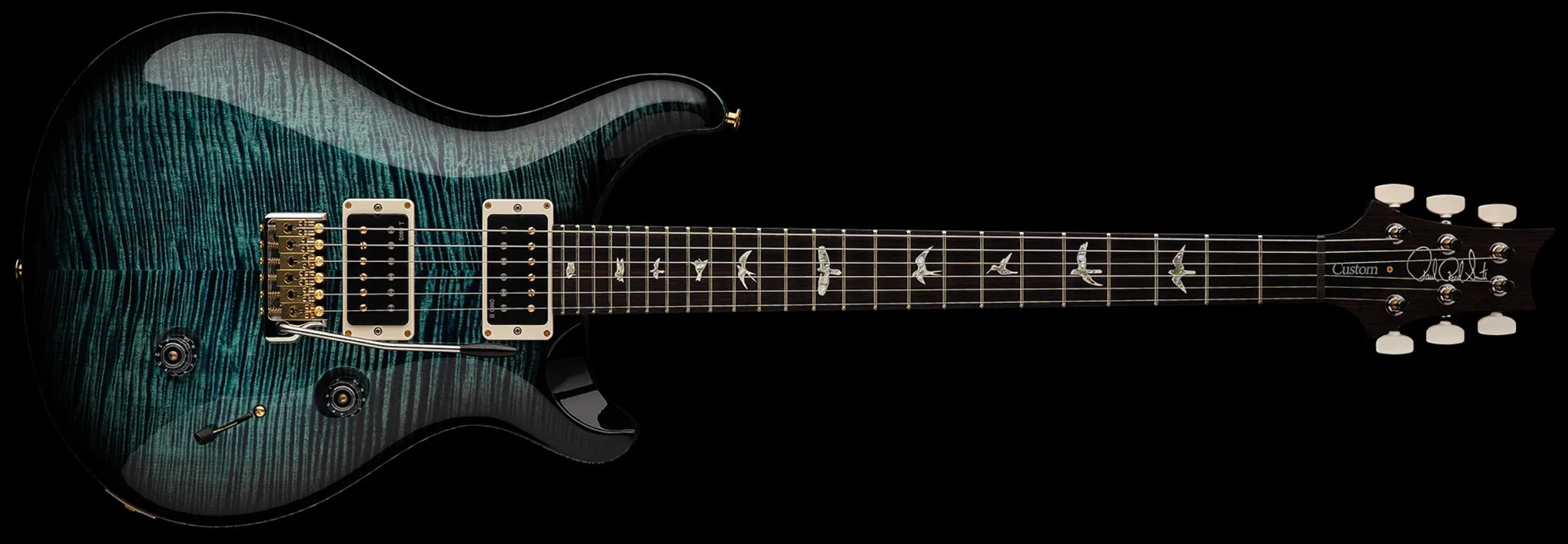 Prs Custom 24 Usa 2h Dmo Trem Rw - Cobalt Smokeburst - Guitarra eléctrica de doble corte - Variation 2