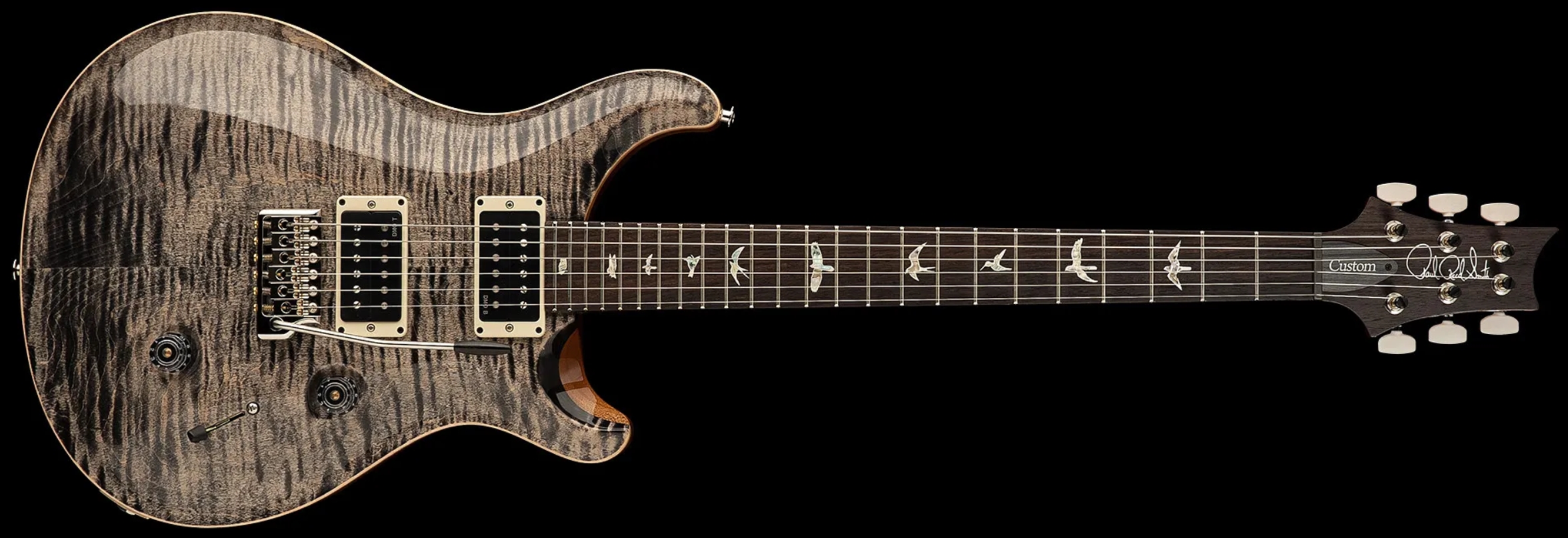 Prs Custom 24 Usa 2h Dmo Trem Rw - Charcoal - Guitarra eléctrica de doble corte - Variation 2