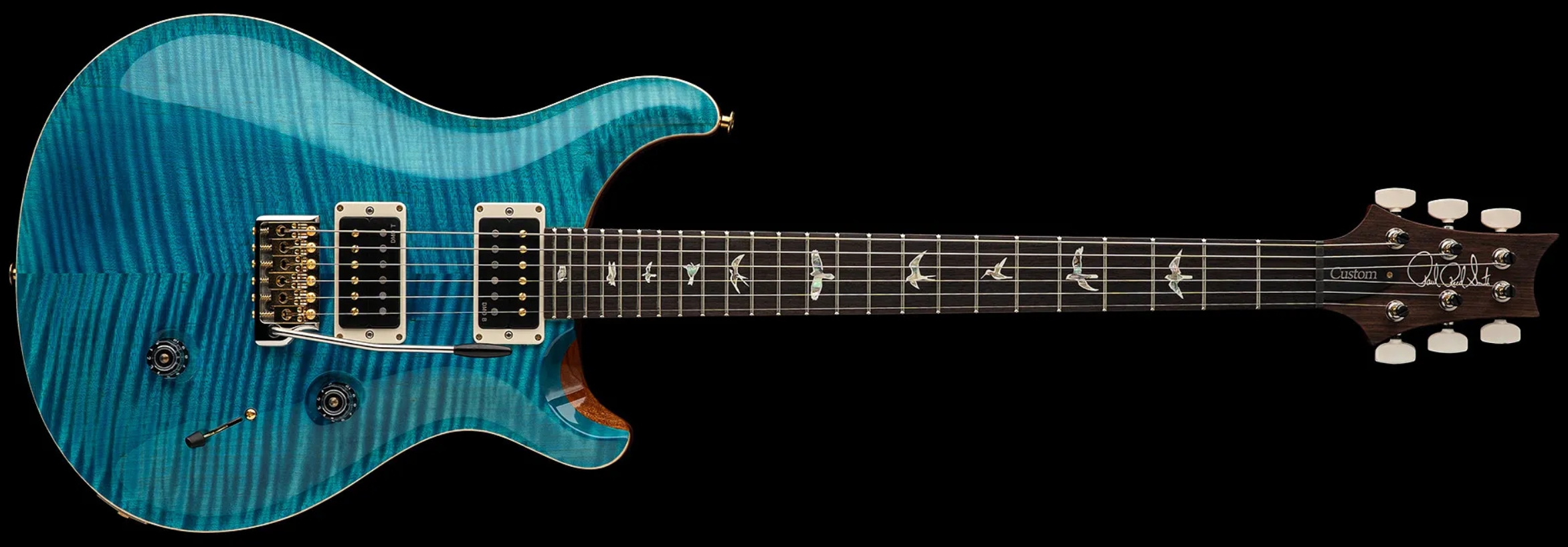 Prs Custom 24 Usa 2h Dmo Trem Rw - Carroll Blue - Guitarra eléctrica de doble corte - Variation 2